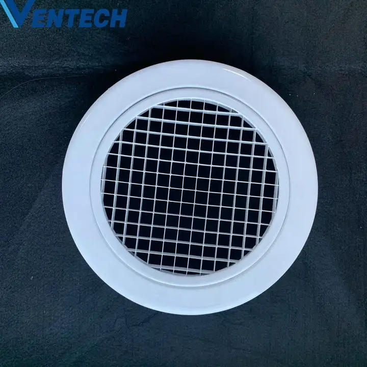 Ventech Hvac round diffuser air duct vent covers round egg crate grille 1