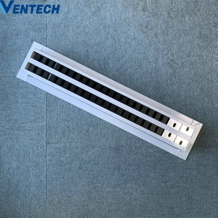 VENTECH Aluminum Air Conditioner Ceiling Diffuser Linear Slot Diffusers Grilles With Plenum Box 1
