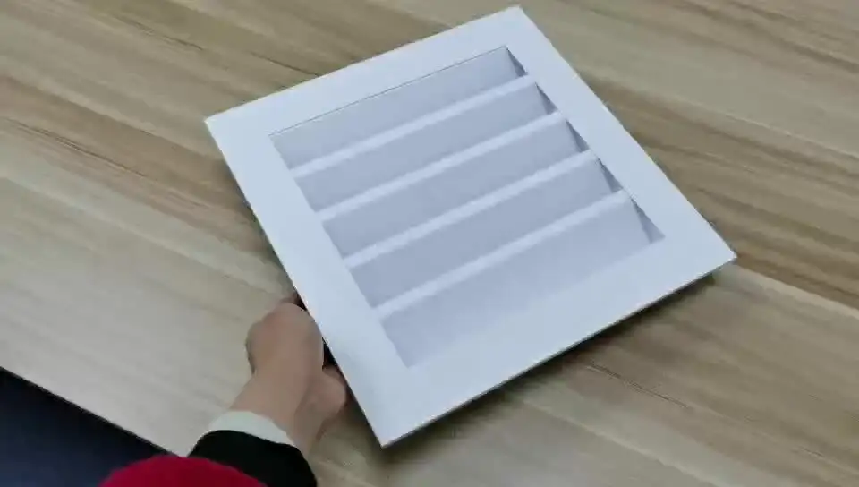 Hvac System Exhaust Fresh Air Conditioner Vent Adjustable Outlet Window Aluminum Ball Weather Louvers For Ventilation 1
