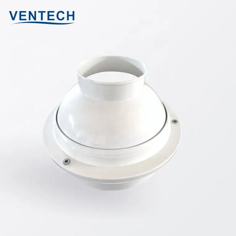 Hvac System Aluminum Air Conditioner Round Adjustable Eyeball Jet Nozzle Diffusers With Damper For Ventilation 1