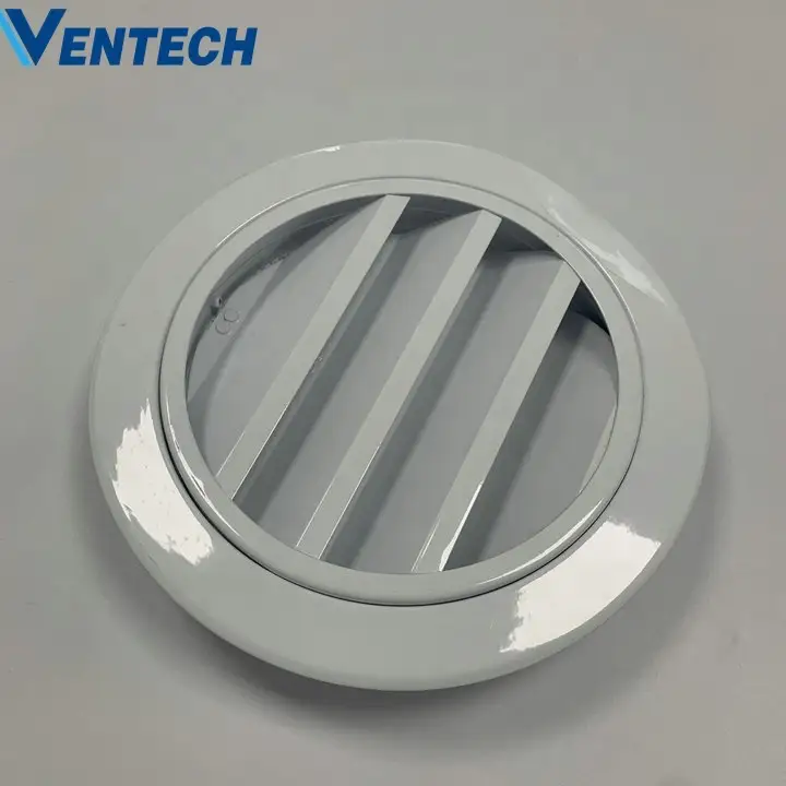 Hvac System Air Vent Grills Circular Aluminum Air Weatherproof Weather Louvers For Ventilation 1
