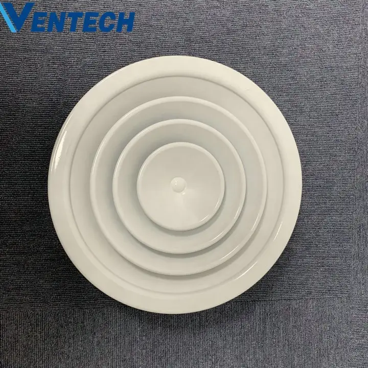 Hvac System Ac Conditioner Fan Covers Round Ceiling Air Vent Circular Diffuser Damper For Ventilation 1
