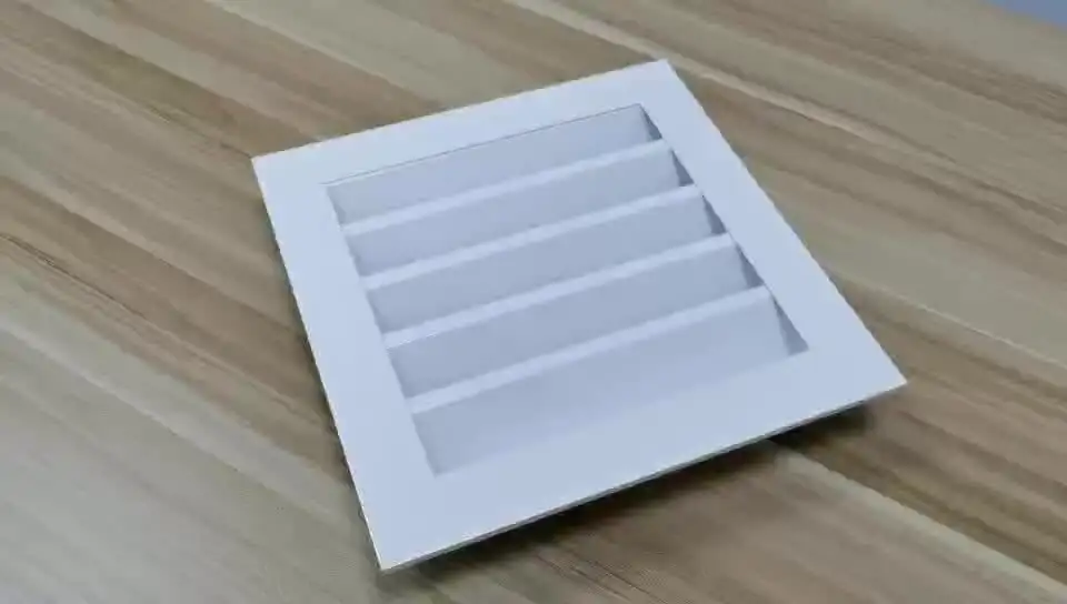Hvac System Exhaust Air Conditioner Adjustable Grill Vent Louver Fresh Air Aluminum Fixed Weather Louvers For Ventilation 1