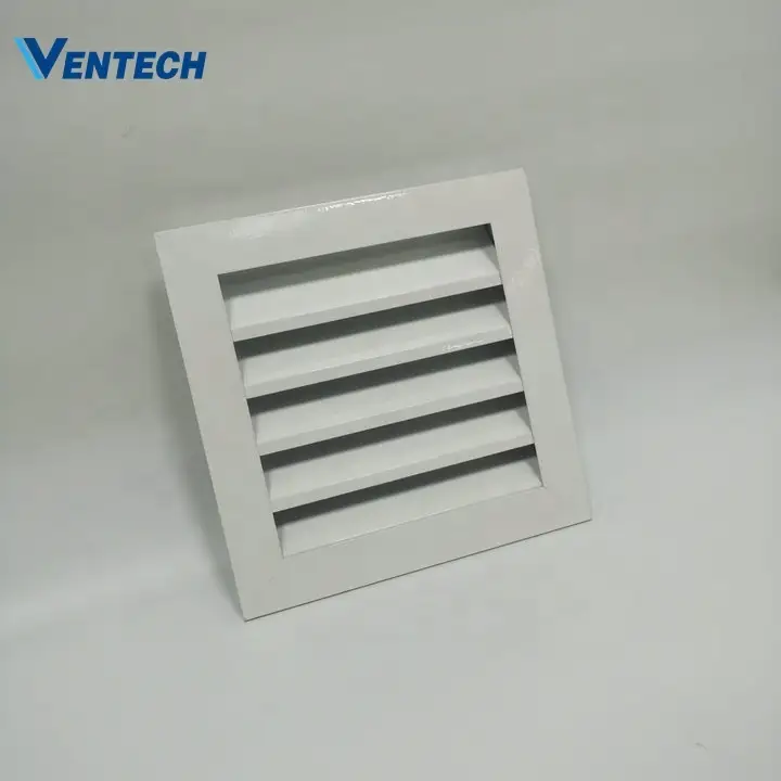 Weather-proof Waterproof Fixed Air Square Aluminum Window Louver1 1