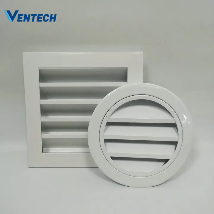 Hvac Fixed Aluminium Exhaust Air Ventilation Conditioner Weather Louver 1