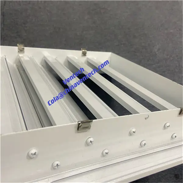 HVAC  Customized  Outdoor Rainproof Air Conditioning Square Weather Louver  for Ventilation 1
