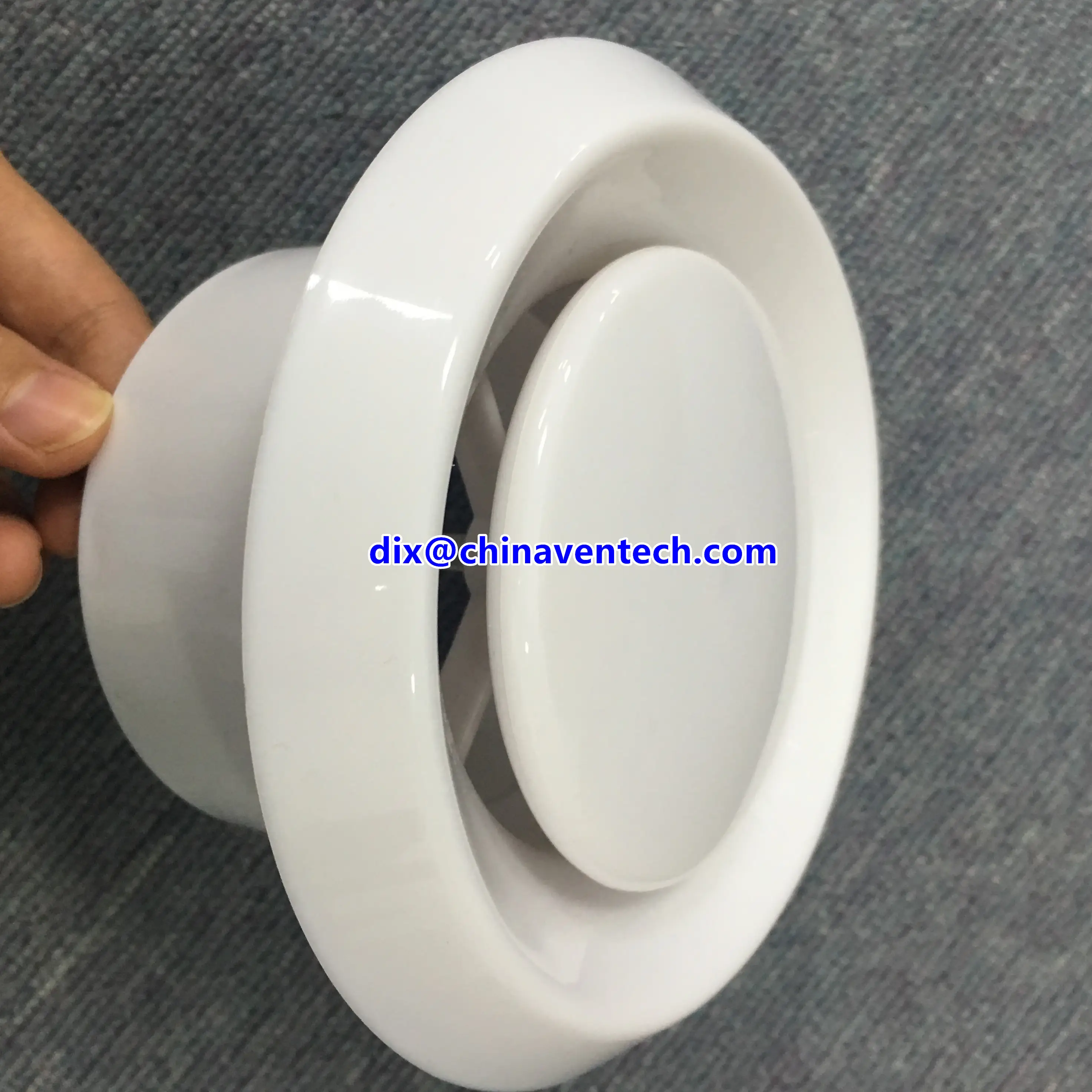 Supply and exhaust plastic air disc valves for ducting 1