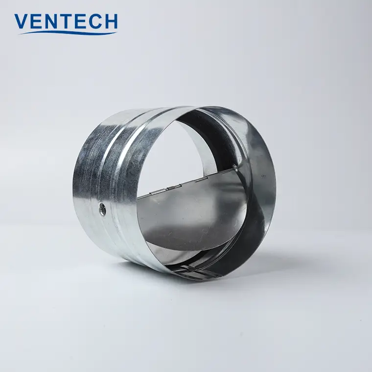HVAC  Air Duct Mounting Round None Return Air Damper for Ventilation 1