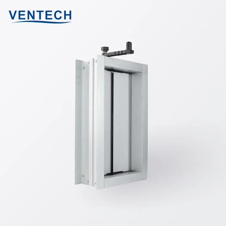 HVAC air duct mounted ceiling aluminum manual air flow volume control damper 1