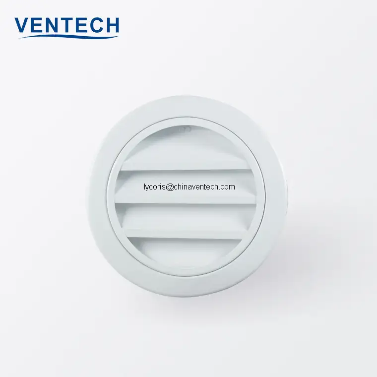Round Shape Weather Louver Waterproof air aluminum grille 1