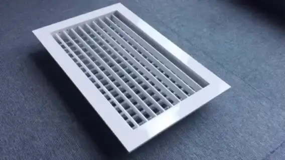 Hvac system air duct register aluminum ventilation supply double deflector grilles 1