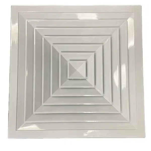 HVAC SYSTEM SQUARE CEILING DIFFUSER ADJUSTABLE AIR VENT 1