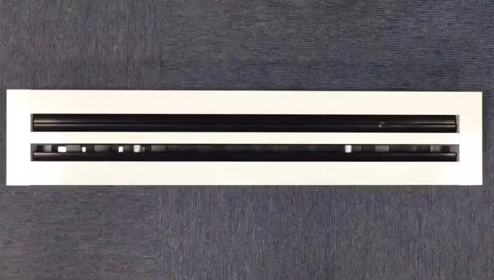 Hvac Exhaust Air Ventilation Ceiling Aluminum Conditioner Linear Slot Diffusers Plenum Box 1