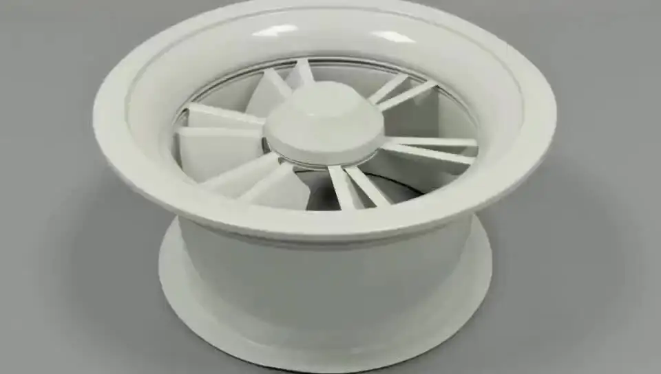 Construction airflow ventilation fresh air swirl diffuser 1