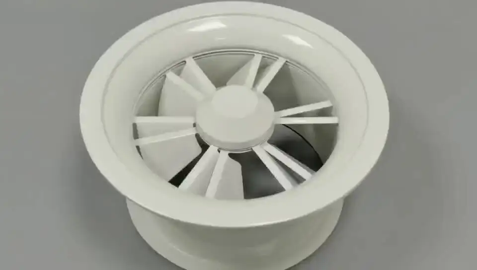Havc Air Conditioning System Air Duct Round Air Grille Circular Swirl Diffuser 1