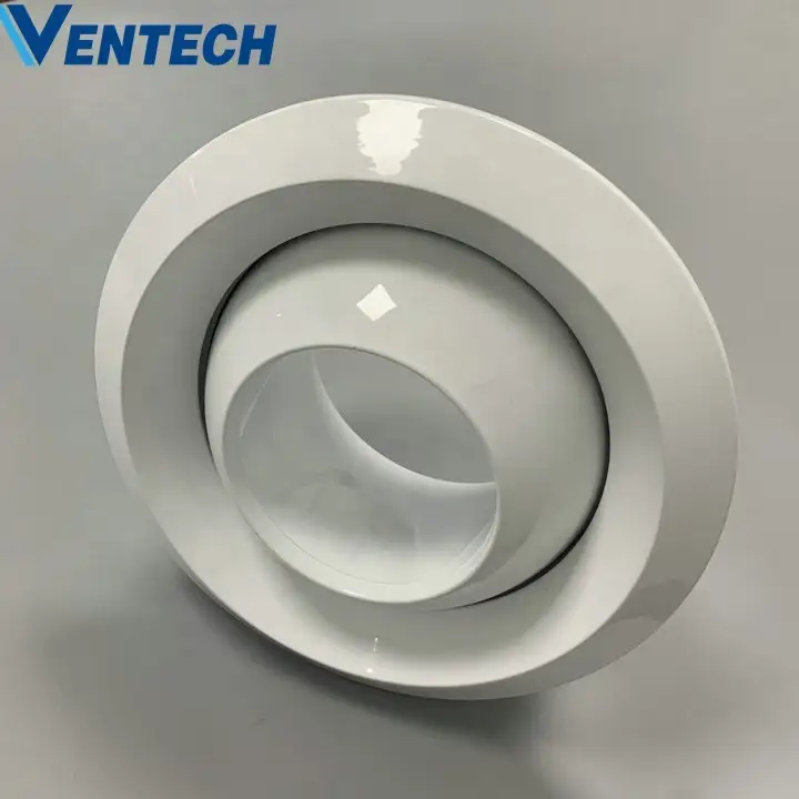 HVAC System Adjustable Exhaust Air Ball Nozzle Jet Air Diffuser 1