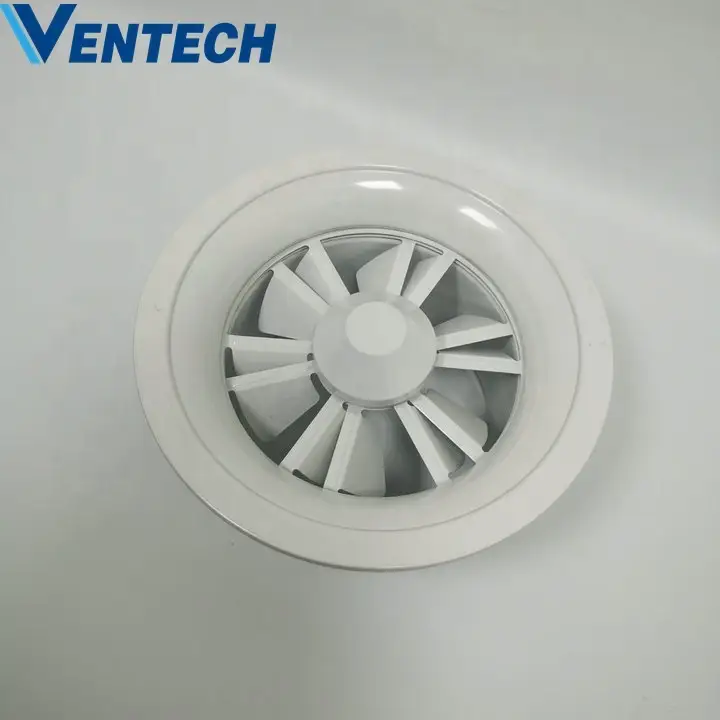 Hvac System Control The Swirling Square Air Swirl Metal Ceiling Round Adjustable Plaque Diffuser For Ventilation 1