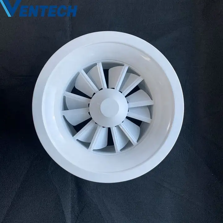 HVAC Air Conditioning Circular Tuyere Swirl Ceiling Diffusers Aluminum  For Ventilation 1