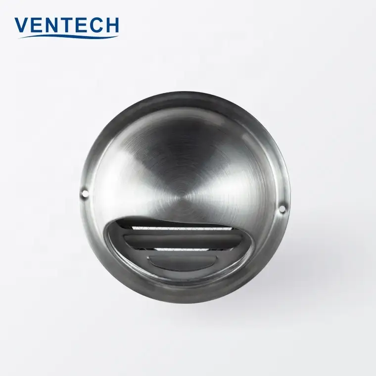 Hvac System Fresh 304 Air Vent Cap Stainless Steel Ball Louver For Ventilation 1