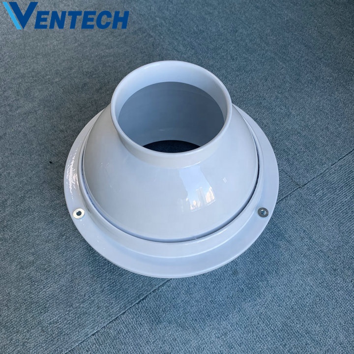 Hvac System Eye Ball Spout Aluminum Adjustable Round Air