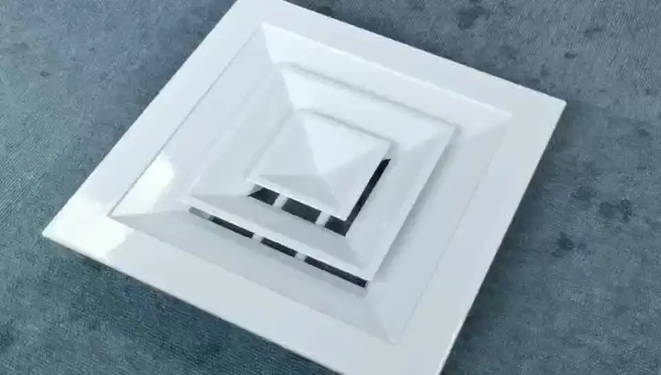 Hvac System Air Duct Outlet Exhaust Conditioning Aluminum Square Ceiling Diffuser 1