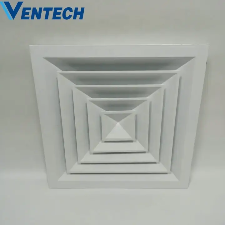 Hvac Systems T-bar Steel White 4 Cone Diffuser 1