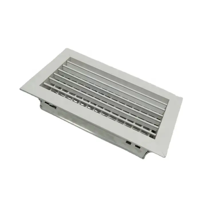 Hvac Aluminum Conditioning Adjustable Double Deflection Grille Air Wall Vent Fresh Supply Air Ventilation Grilles 1