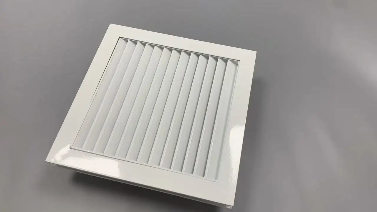 Hvac door mounted fresh air ventilation transfer air grille 1