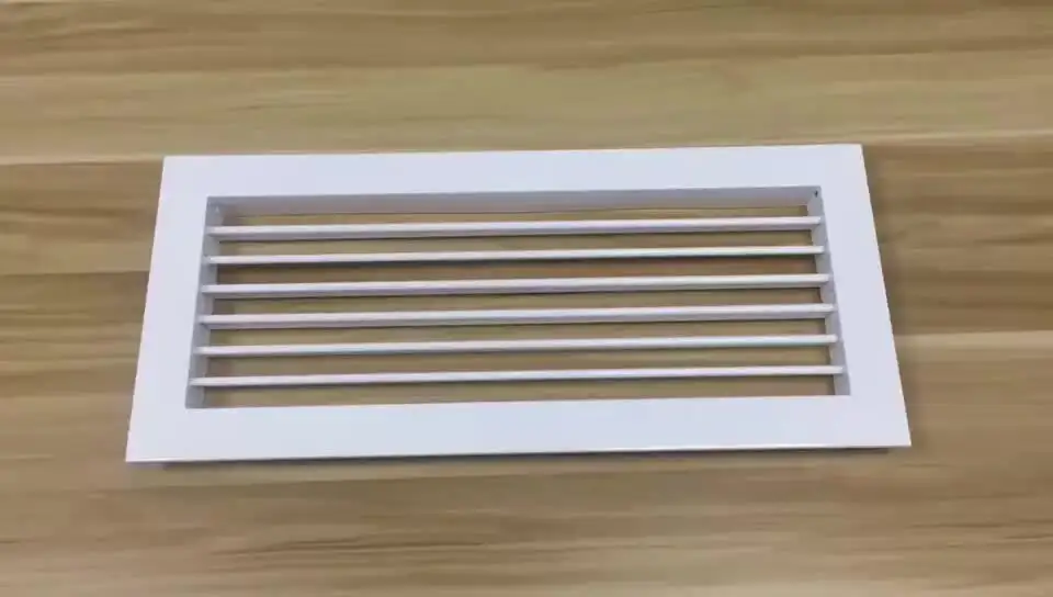 HVAC SYSTEM Office Wall Mounted  Fresh Air Aluminum Linear Air Grille with Air Damper 1