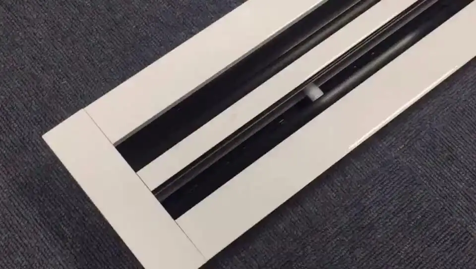 Hvac Exhaust Air Duct Ventilation Conditioning Ceiling Adjustable Aluminium Linear Slot VAV Diffuser Price 1