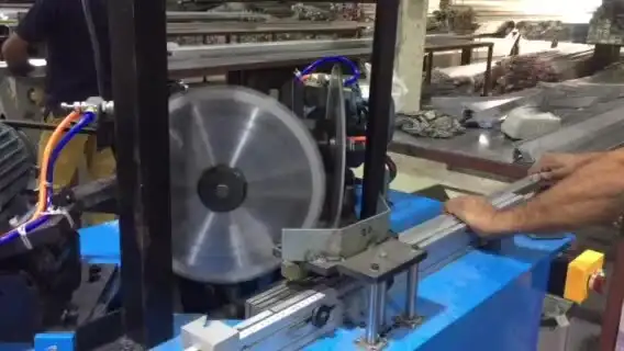 45 Degree Angle Double Blade Aluminum Air Grille Diffuser Frame Cutter Cutting Machine 1