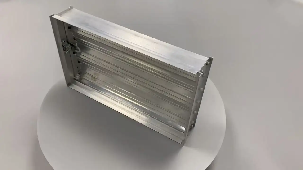 4 Way Ceiling Air Diffuser Gear Type Oppose Blade Damper Square Diffuser Air Damper Manual Duct Supply Grille Aluminum Damper 1