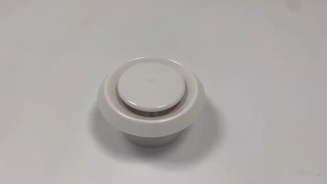 Air Conditioning PP Plastic Air Diffuser Exhaust Air Diffuser Round Disc Valve 1