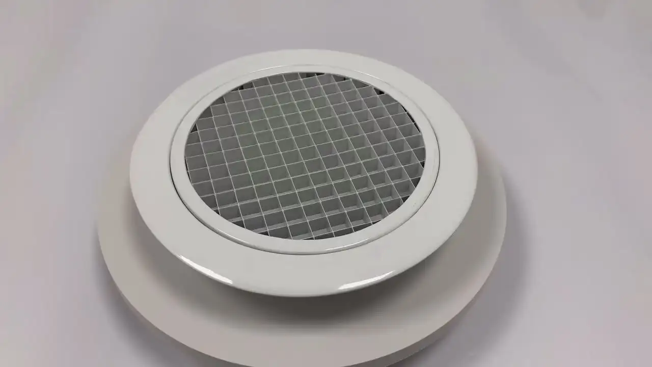 Ventech Wholesale Aluminium Disc Air Diffuser Wall Ventilation Round Eggcrate Diffuser 1