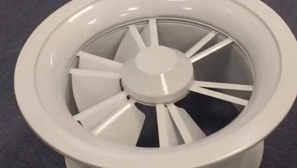 Hvac Air Vent Registers Round High Quality Adjustable Swril Round Ceiling Air Diffuser 1