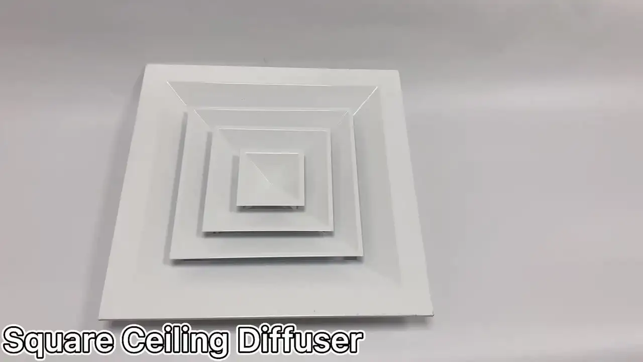 HVAC air outlets aluminum square diffuser ventilation return aluminum air diffuser air vent 1