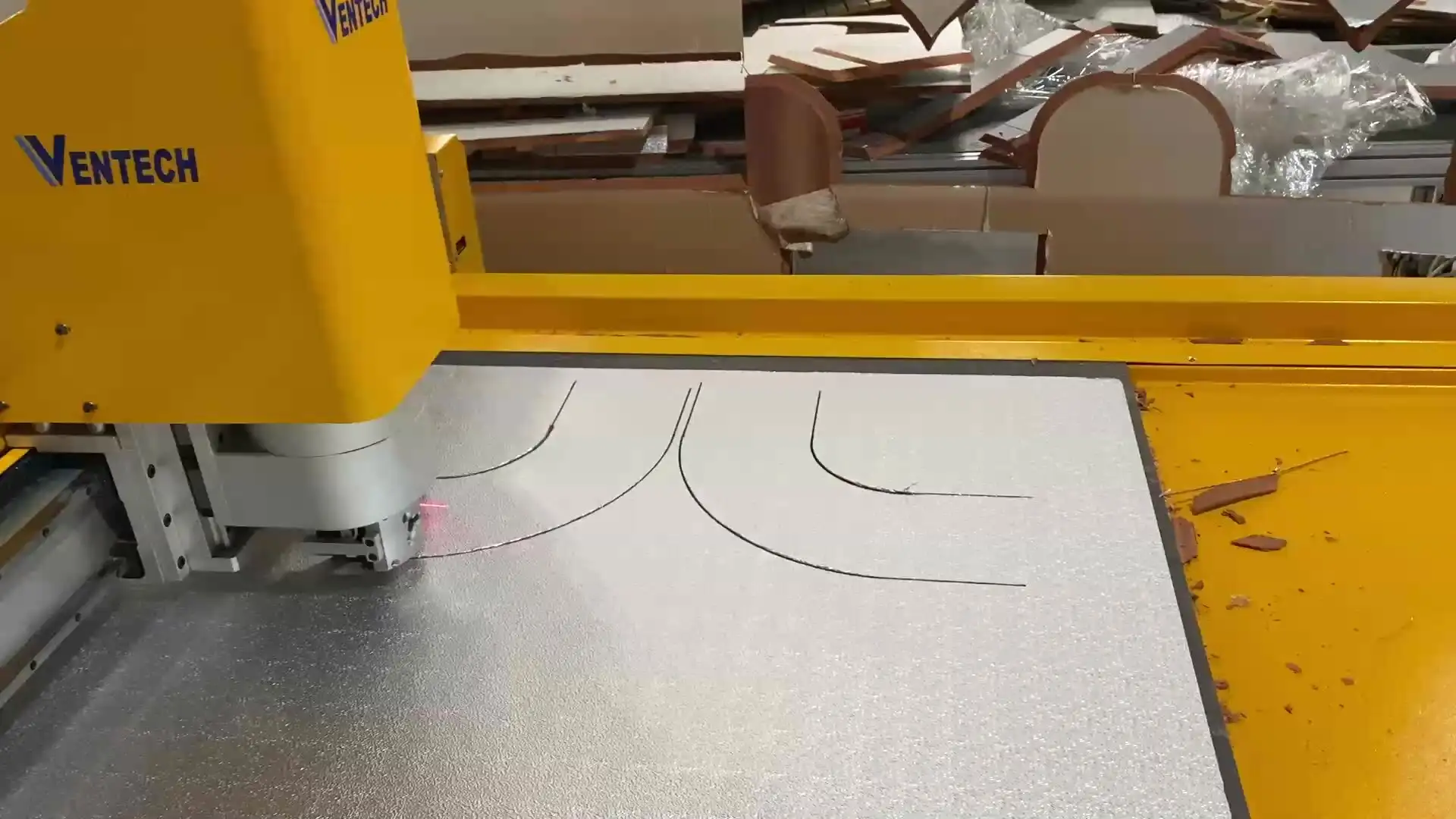 Advanced phenolic air duct panel fiberglass foam board manual cutting machine price 1