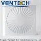 Ventech round air diffusers ceiling factory direct supply for long corridors 1