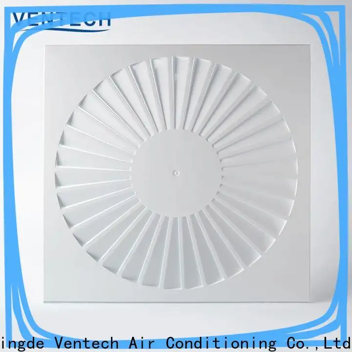Ventech custom square swirl diffuser best manufacturer for large public areas 1