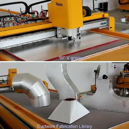 Ventech PIR duct cutting machine 1