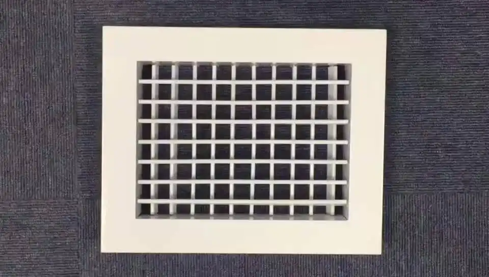Hvac ventilation system aluminum double deflection supply air grille 1