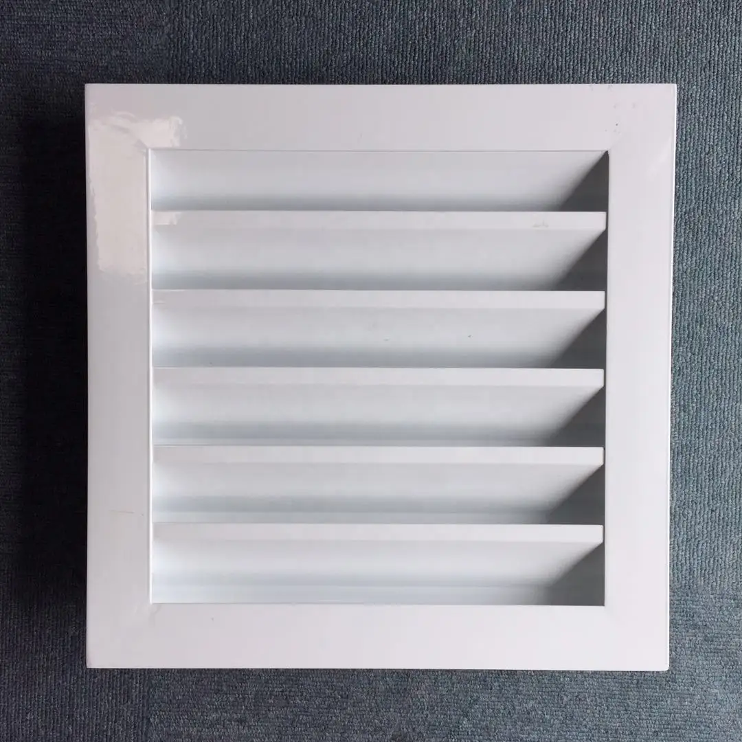 Aluminum Outside Wall Air Louver White Powder Coating Weather Louvers 1