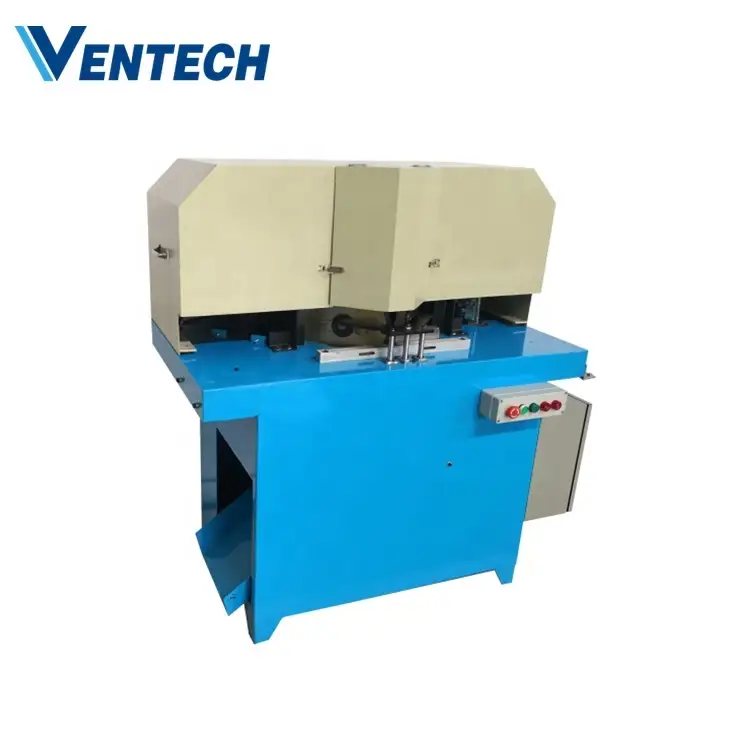 VENTECH double saw blades 45 degree angle frame cutting machine for aluminum and wood 1