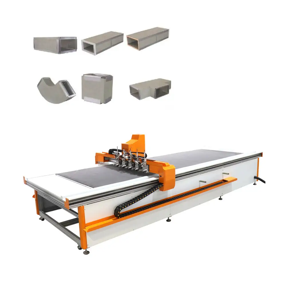 phenol foam pre insulated duct cutting machine 1
