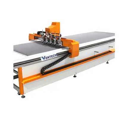 Pre insulted PIR insulation phenolic air duct panel fabrication automatic software cutter machine 1
