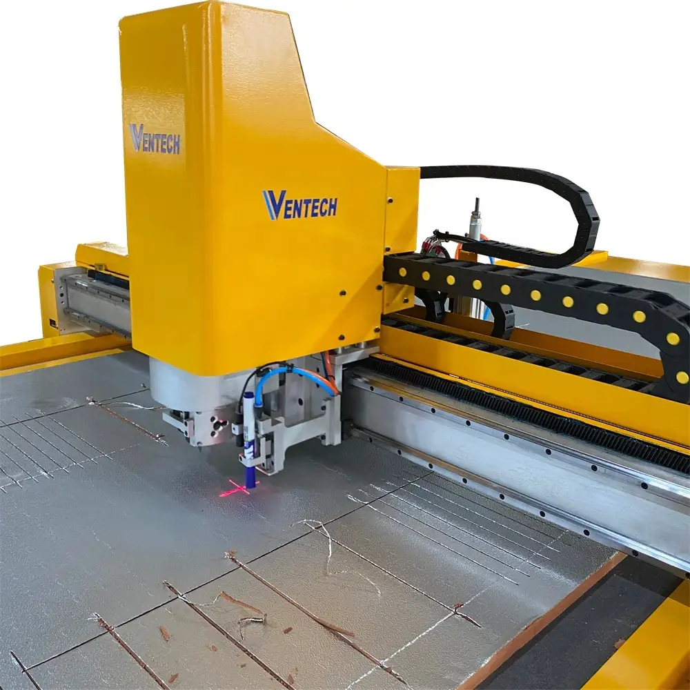 Best automatic pre insulated HVAC duct foam board cnc cutting machine suppliers 1