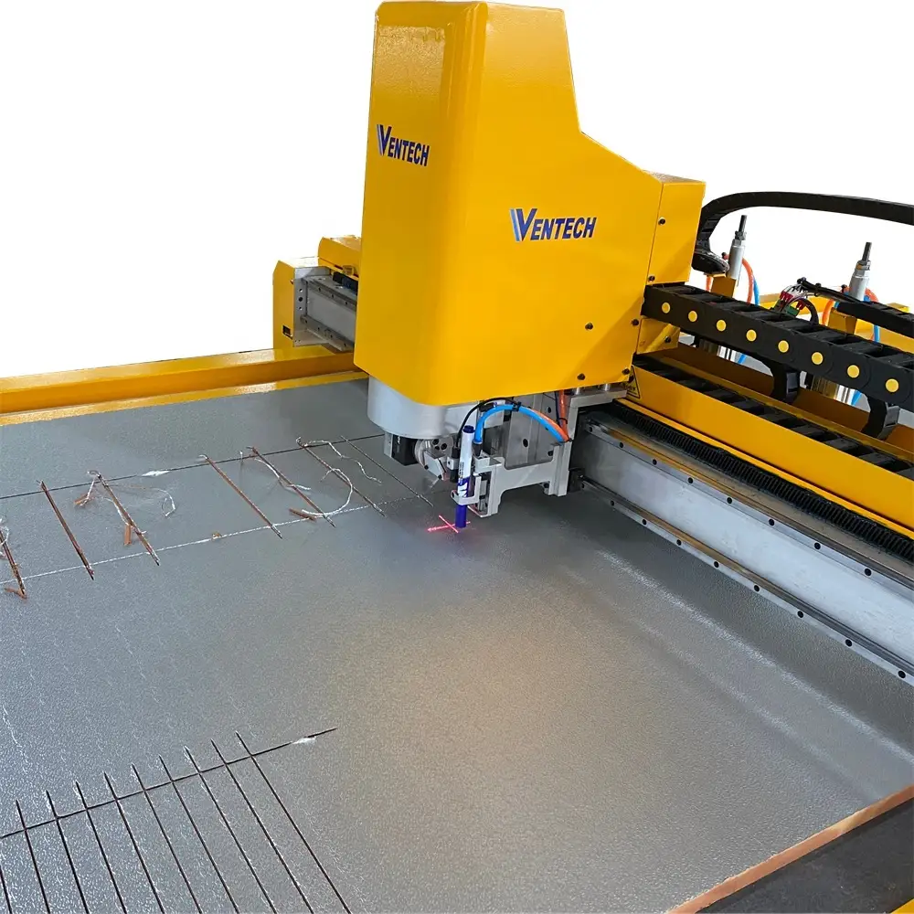 Automatic air conditioning duct fabrication high speed foam cutting machine 1