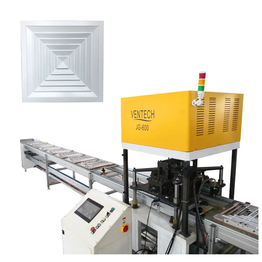 hvac air outlet air square diffuser automatic assembly machine 1