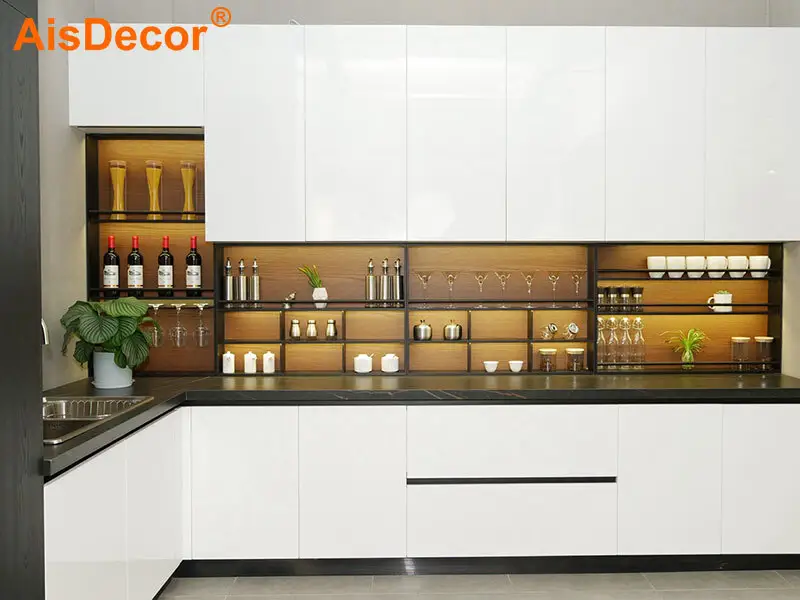 AisDecor custom lacquer kitchen cabinet one-stop services1 2