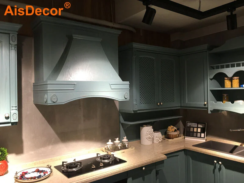 custom solid wood kitchen cabinet from China 2